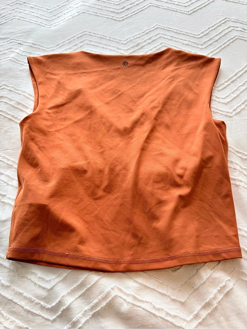 Athleta Foundation V-Neck Tank Top in Orange Color - Size Medium